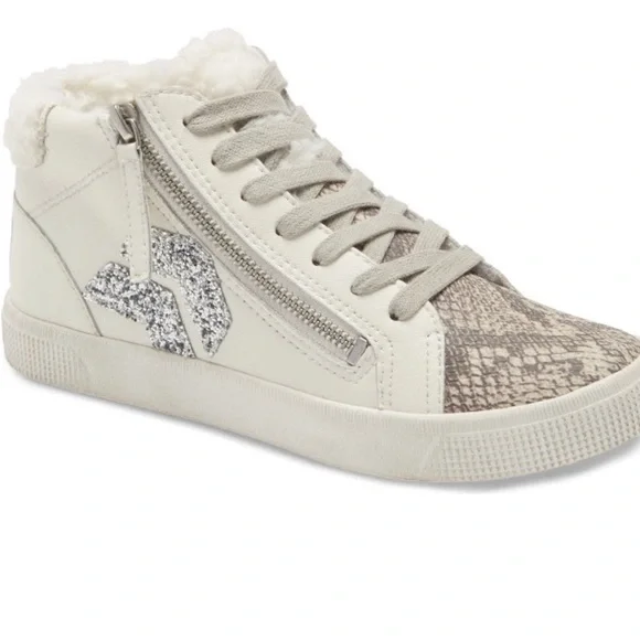 Dolce Vita Shoes Dolce Vita Zonya Plush High Top Sneaker Size